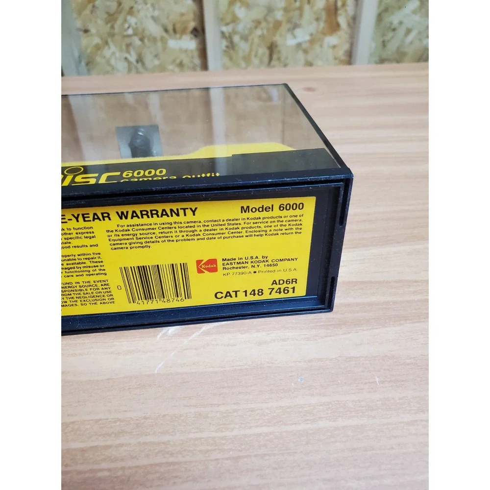 Kodak Disc 6000 Camera Box/Case Model 6000 No Camera